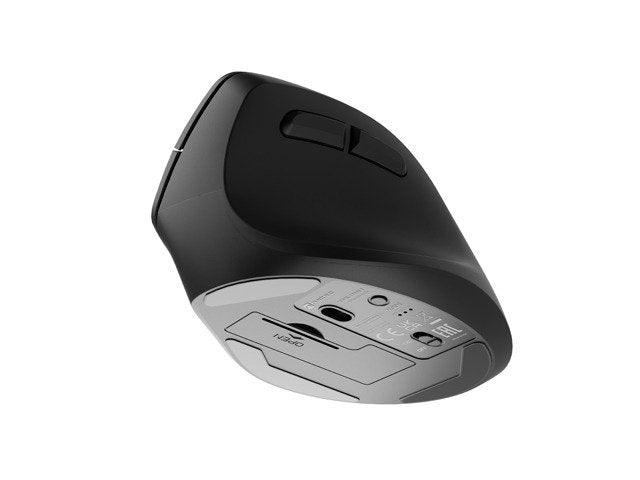 Ratón Vertical Natec, Crake 2, Inalámbrico, 2400 Dpi, Negro