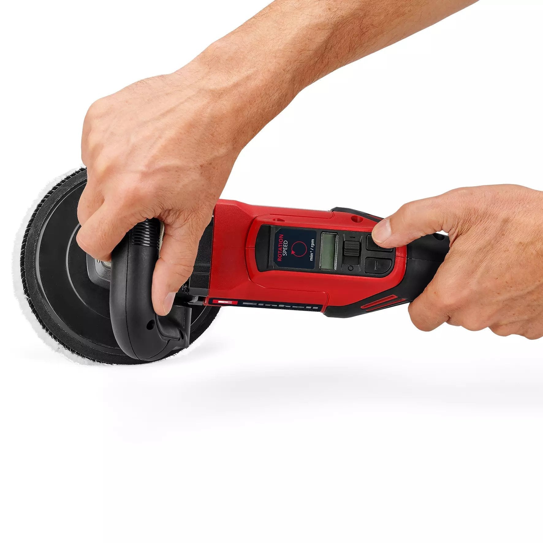 Einhell Poliermaschine Und Schleifmaschine Cc-Po 1100/150 Ce (Rojo/Negro, 1.100 Watt, Schleifscheibe Ø 150mm) 2093250