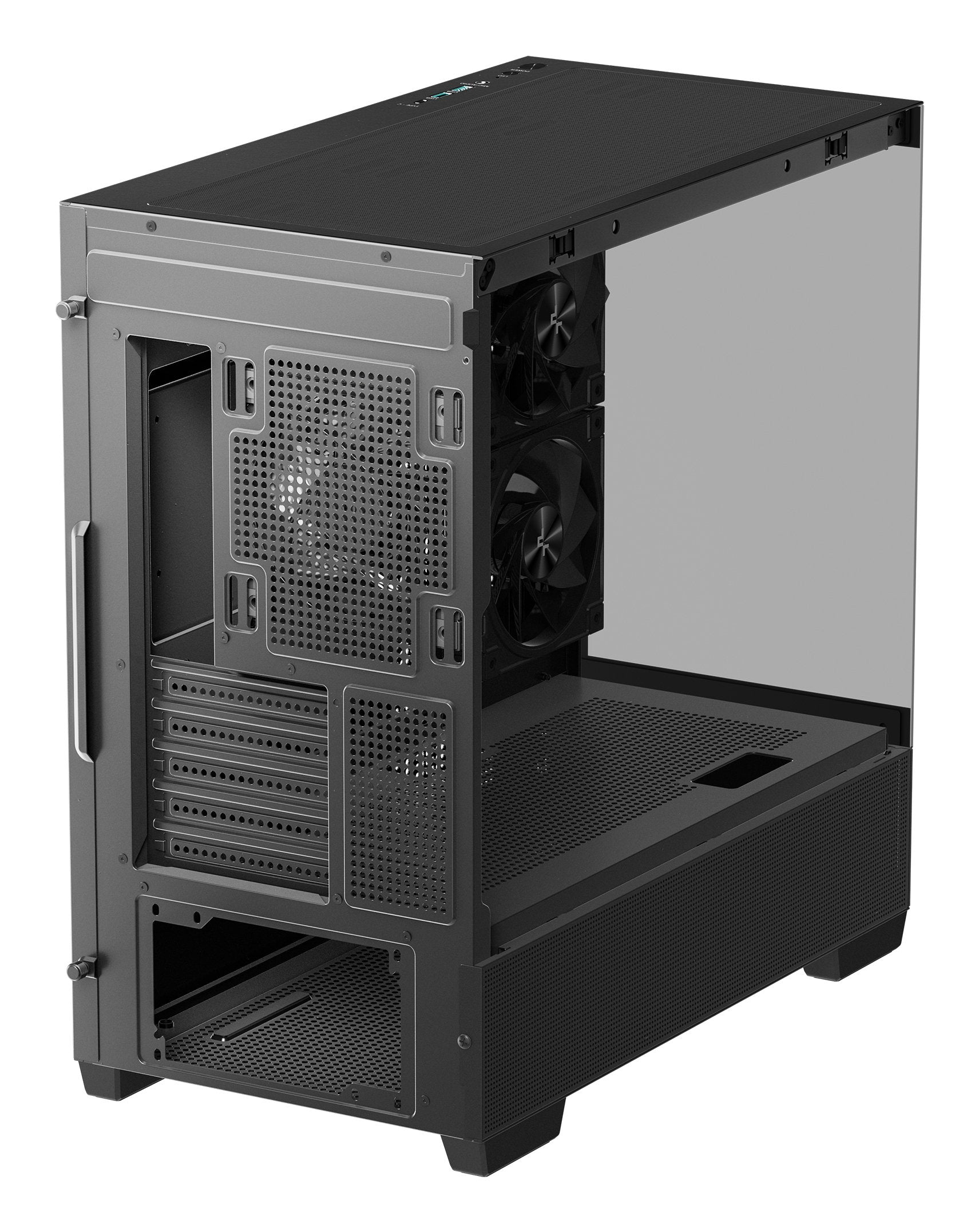 Deepcool Cg380 3f, Caja Torre Negra, Vidrio Templado X 2 R-Cg380-Bkagm3-G