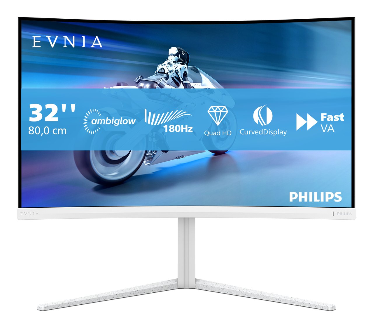 EAN 8721038002614 - Philips Evnia 5000 32M2C5501/00 pantalla para PC 80 cm (31.5") 2560 x 1440 Pixeles Quad HD LCD Blanco imagen 2