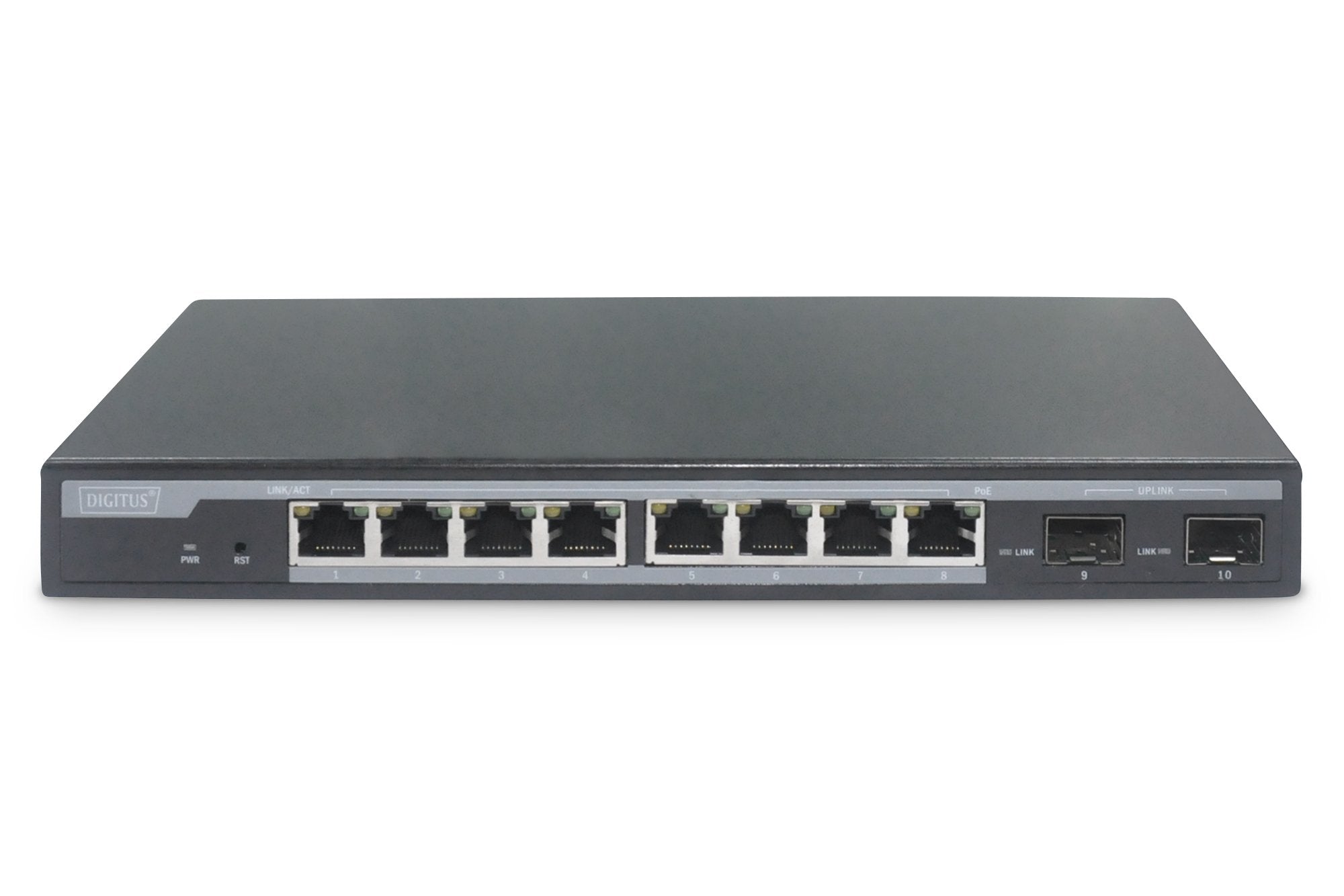 Digitus Conmutador Gigabit Poe De 8 Puertos Gestionado L2 + 2 Sfp