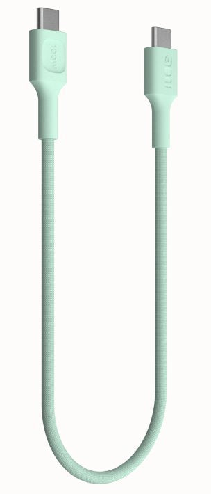 Green Cell Usb-C To Usb-C Cable Powerstream 100w 0.3m Verde - Braided