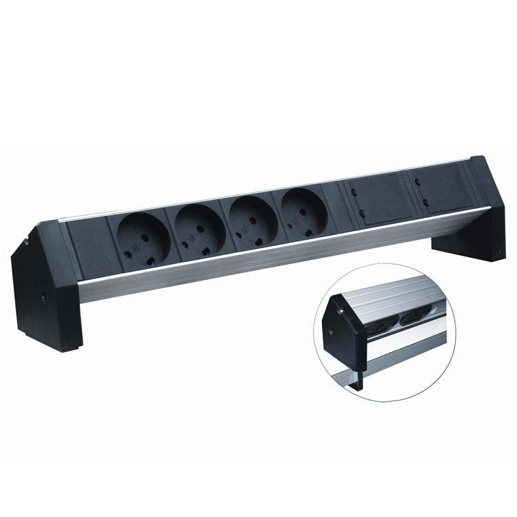 EAN 5715063092569 - Retex 24155804 unidad de distribución de energía (PDU) 4 salidas AC Aluminio, Negro imagen 1
