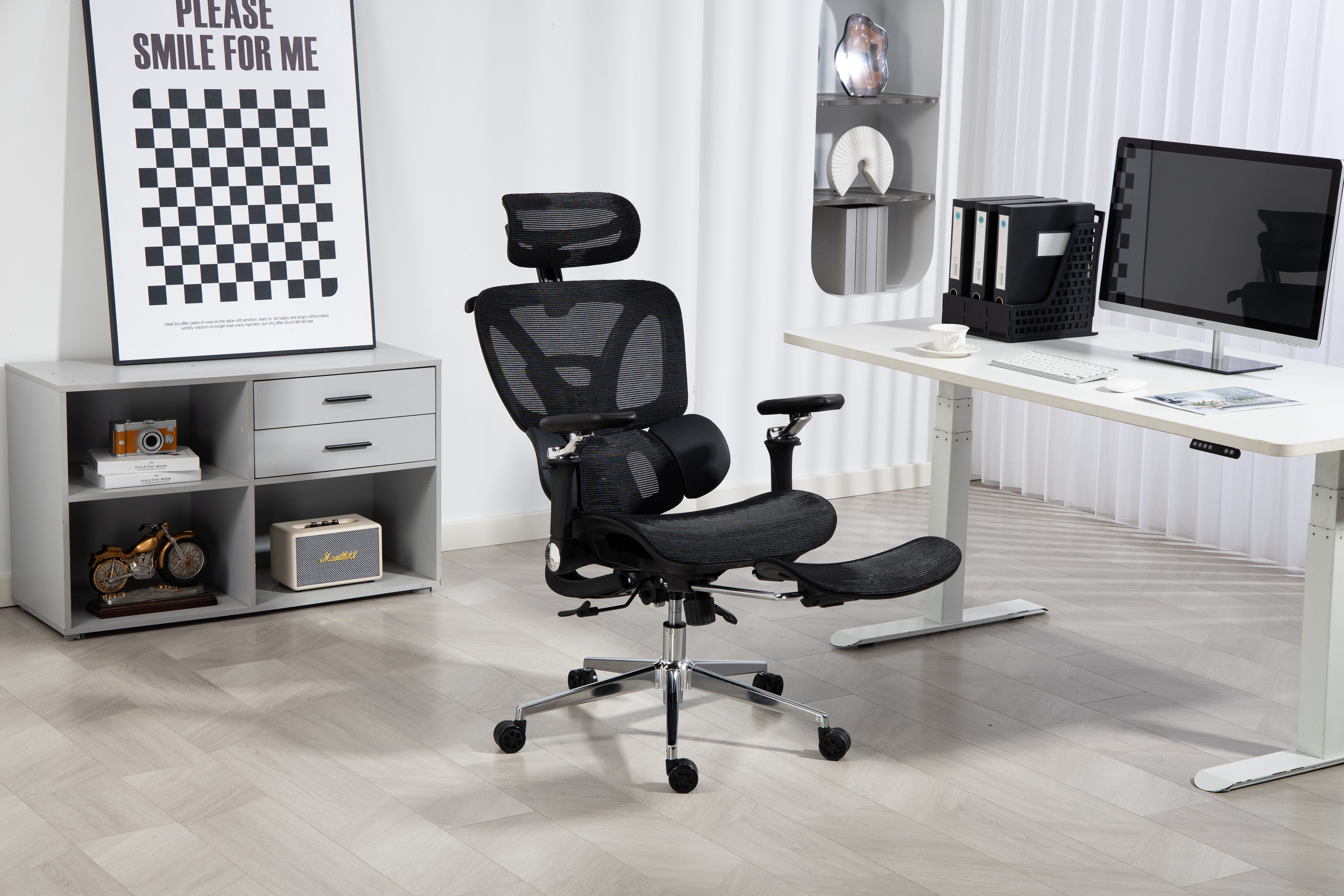 EAN 5901443391562 - Activejet YK848 BK silla de oficina y de ordenador Asiento de malla Respaldo de malla imagen 47