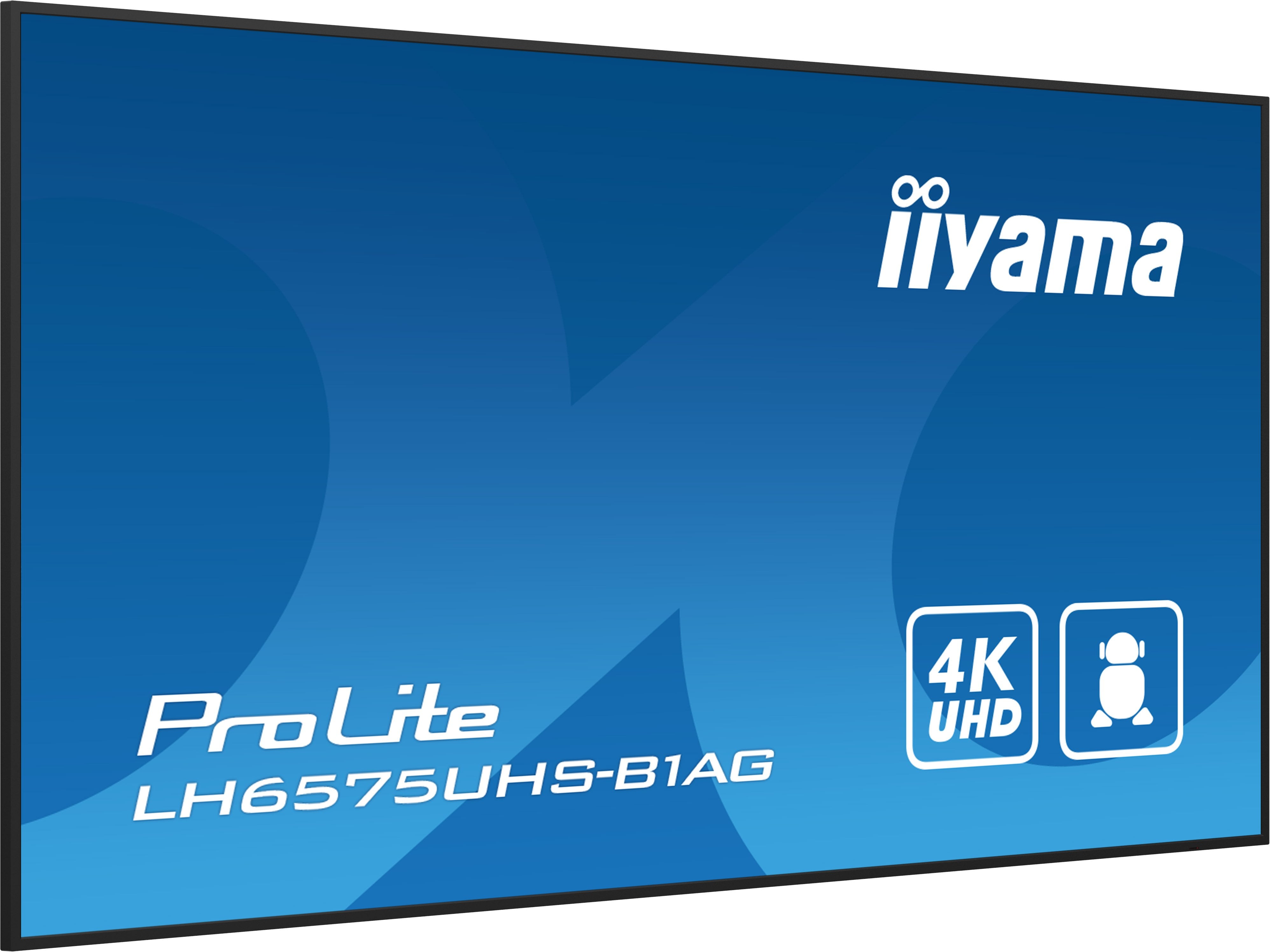 EAN 4948570123476 - iiyama ProLite Pantalla plana para señalización digital 163,8 cm (64.5") LCD Wifi 500 cd / m² 4K Ultra HD imagen 6