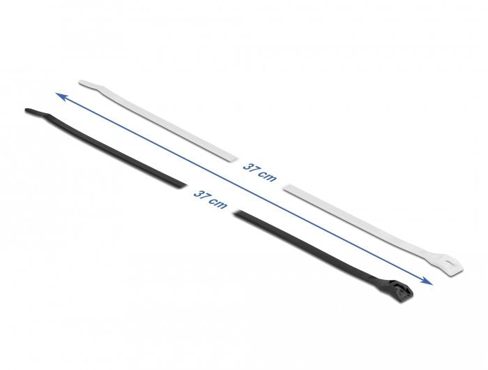 Delock Cablebinder Mit Flachem Kopf L 370 X B 4,6 Mm 100 Stück