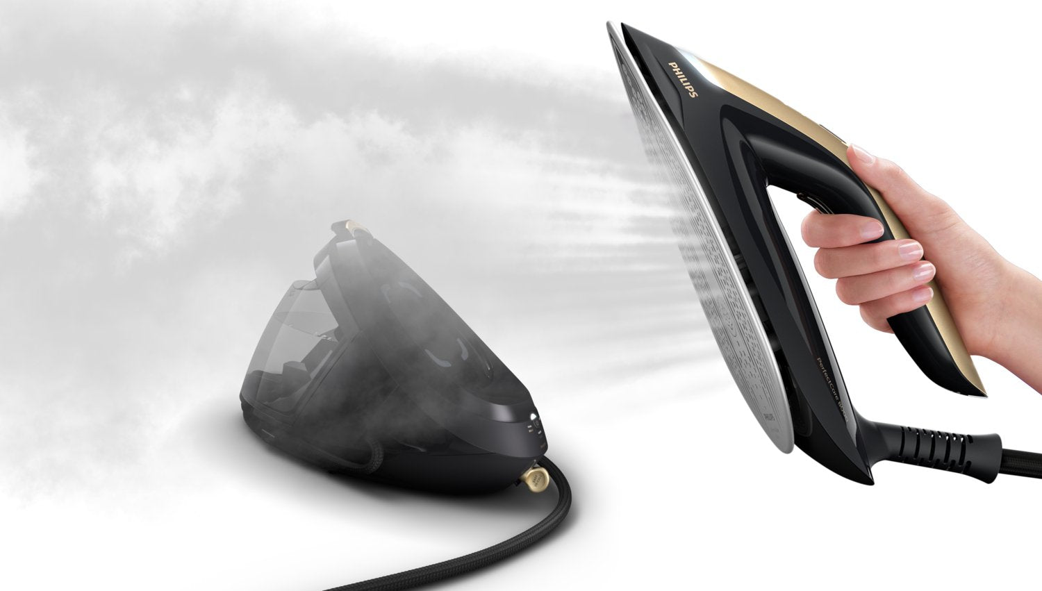 EAN 8710103970262 - Philips PSG8130/80 estación plancha al vapor 2700 W 1,8 L Suela SteamGlide Elite Negro, Oro imagen 8