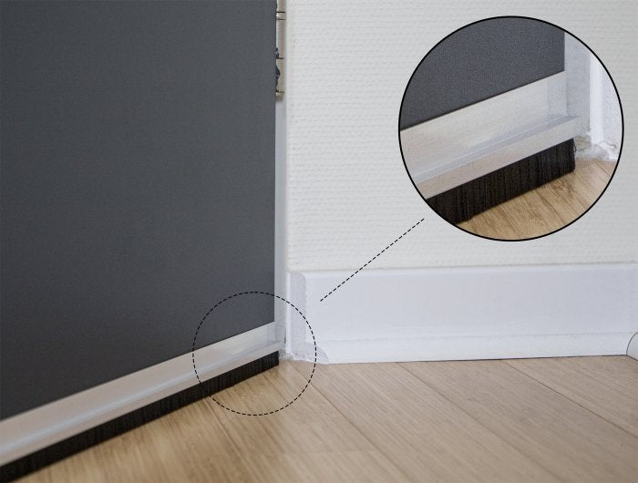 Delock Bürstenstreifen 20 Mm Con Alu-Profil Gerade - Länge 1 M