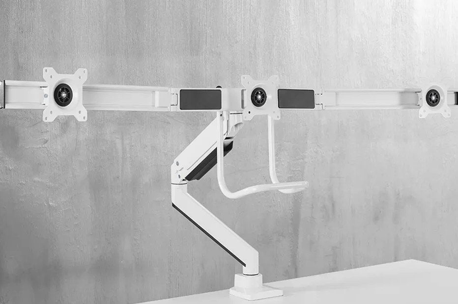EAN 8717371447519 - Neomounts NM-D775DX3WHITE soporte para monitor 68,6 cm (27") Escritorio Blanco imagen 11