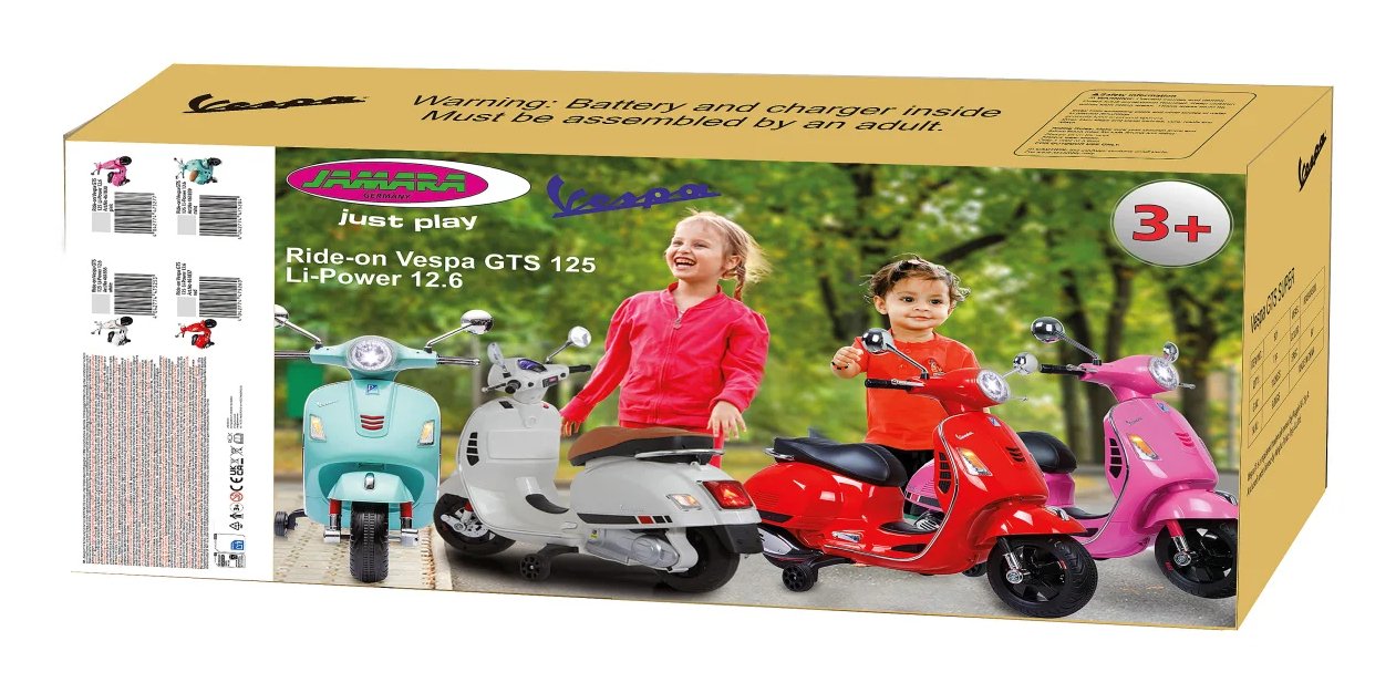 EAN 4042774475277 - Jamara Ride-on Vespa GTS 125 Correpasillos con forma de moto imagen 10