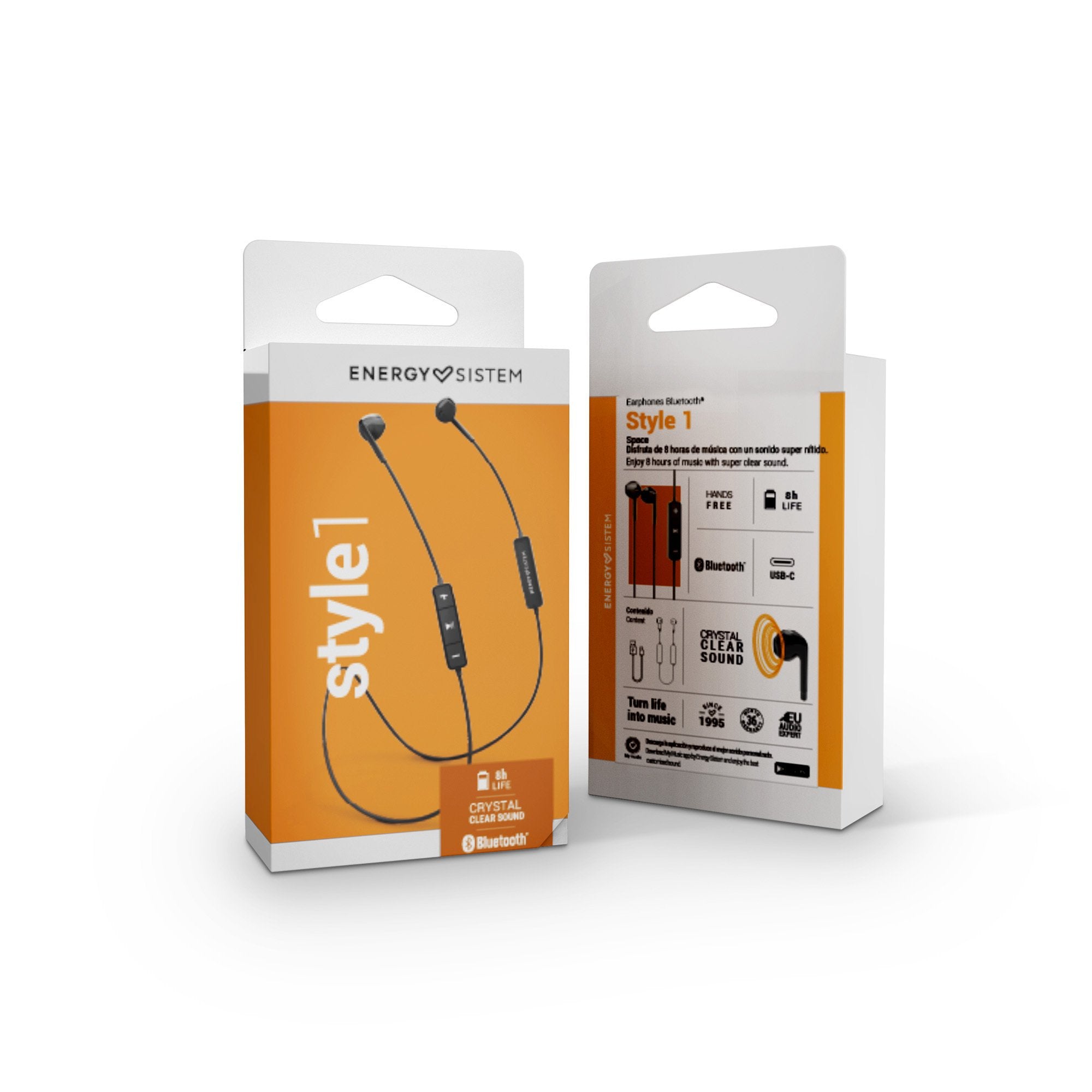 Auricular Bluetooth Energy Sistem Style 1 Space  Intrauditivo , Micro Integrado Control Talk Bt 5.1