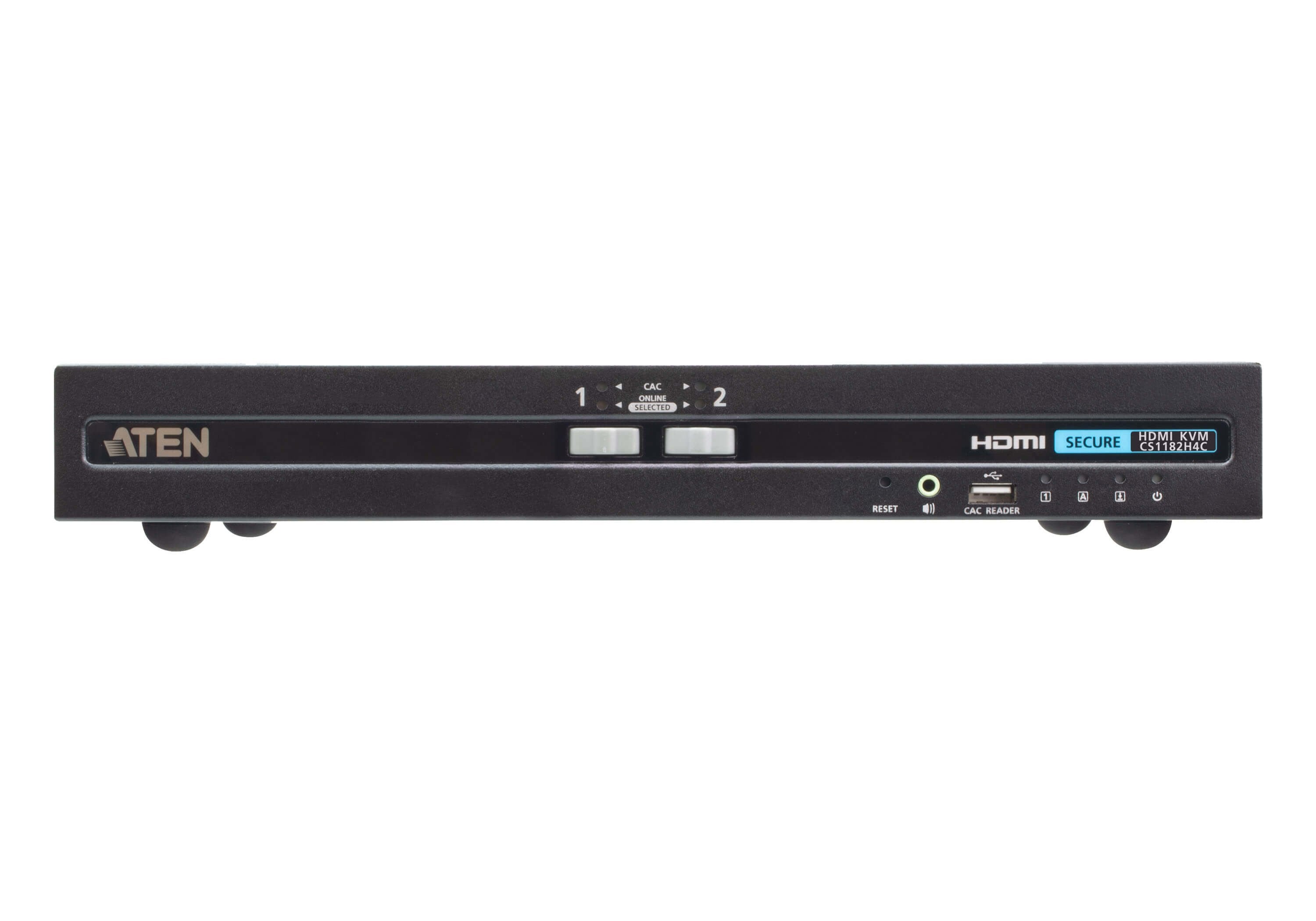 2-Port Usb - 4k Hdmi Secure  Kvm Switch With Card Reader