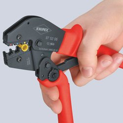 EAN 4003773025498 - Knipex 97 52 09 crimpadora Herramienta para prensar Negro, Rojo imagen 2