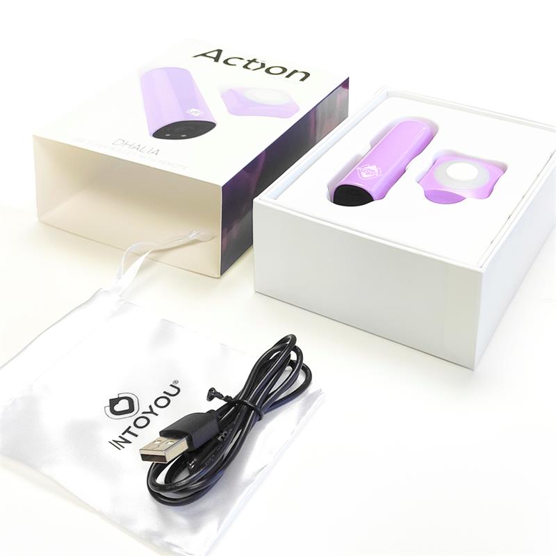 Dhalia Bala Vibradora Control Remoto Usb Púpura