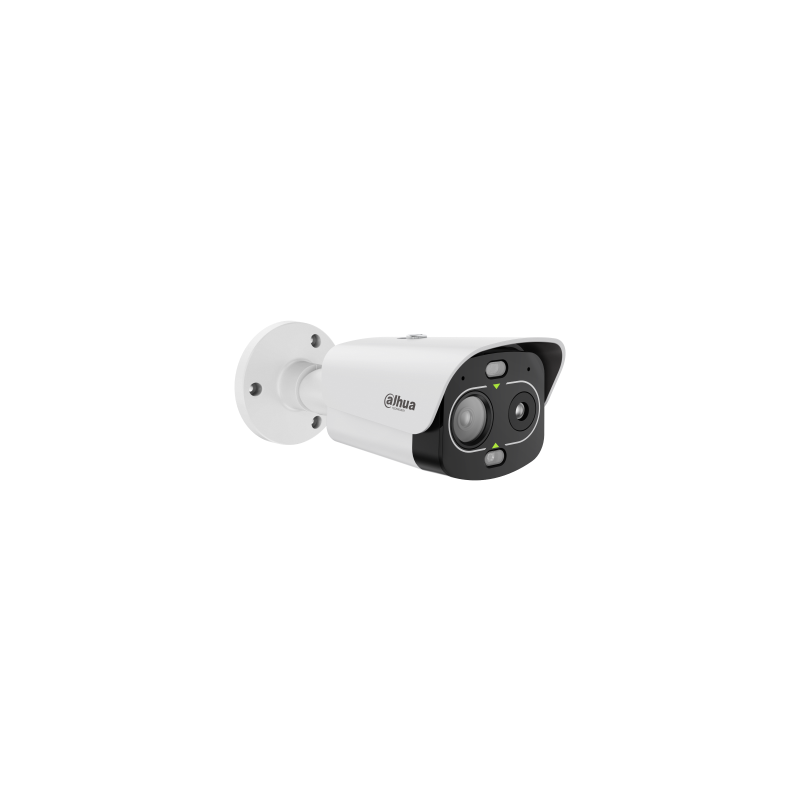 (Dhi-Tpc-Bf1241-Lb7f6-Dw-S8-V1) Dahua Camara Ip Bullet Lite Mini Termica + Visible, 256*192, 4mp, H24º, V18º, F1.0/F1.6, Ip67, Ik10, 7+6mm