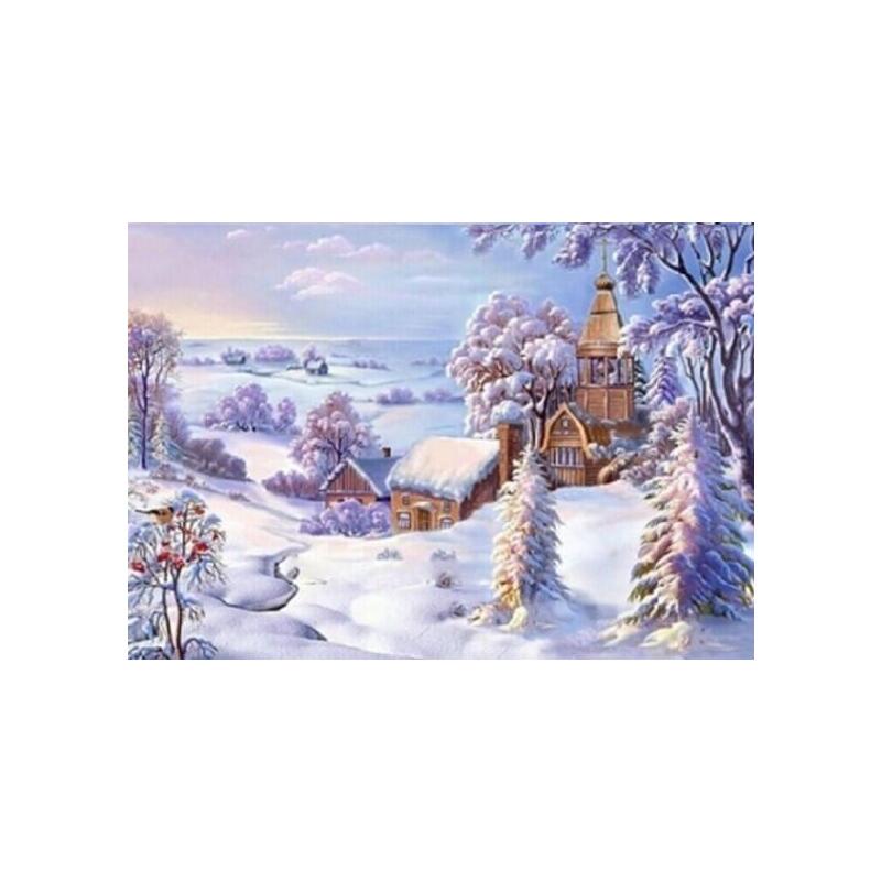 Diamentowa Mozaika - Kosciól W Sniegu