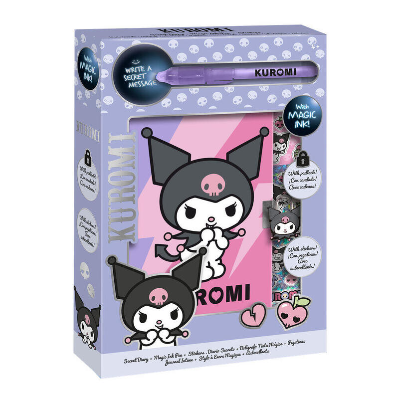 Diario + Boligrafo Magico Kuromi Hello Kitty