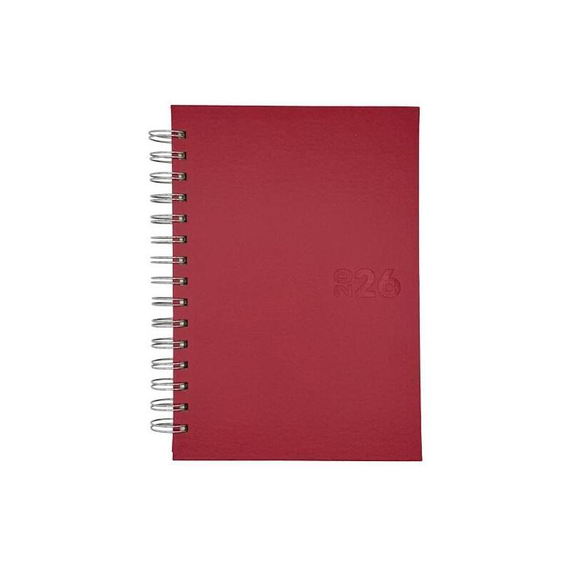 Didex Agenda Boston Espiral 21dz 14.5x21cm Rojo 2026