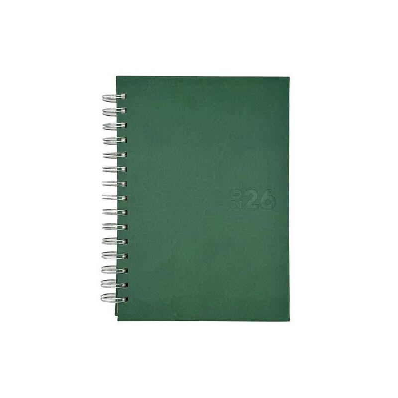 Didex Agenda Boston Espiral 21dz 14.5x21cm Verde 2026