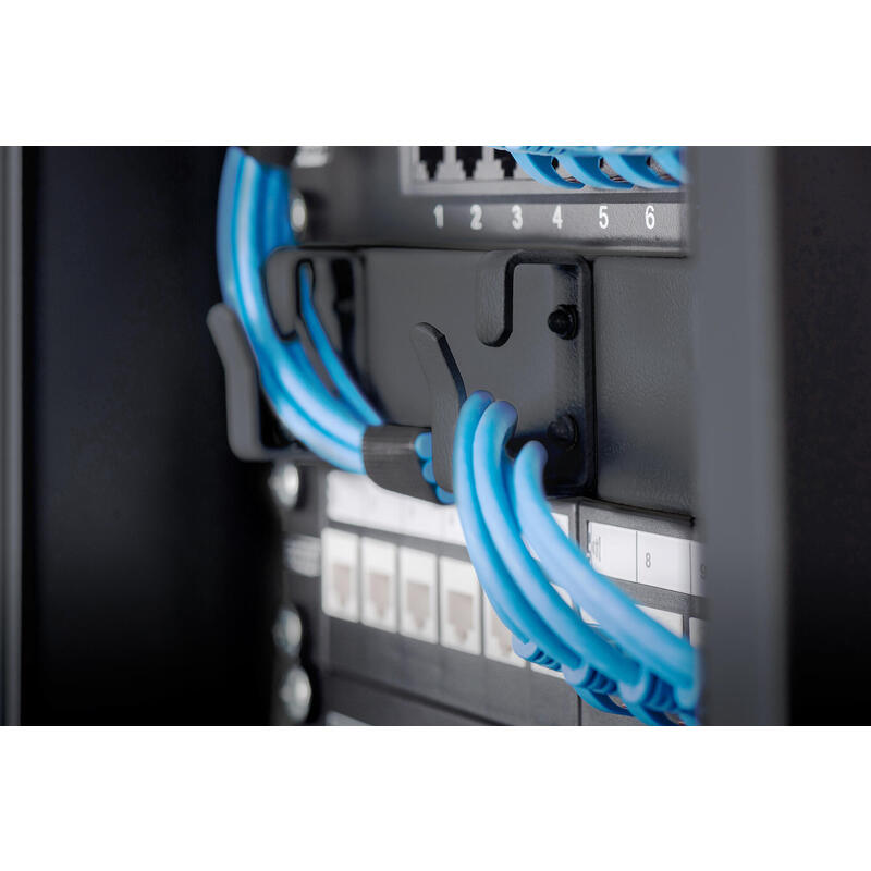 Digitus Dn-10-Org-1u-B, Panel De Gestión De Cables, Negro, 1u