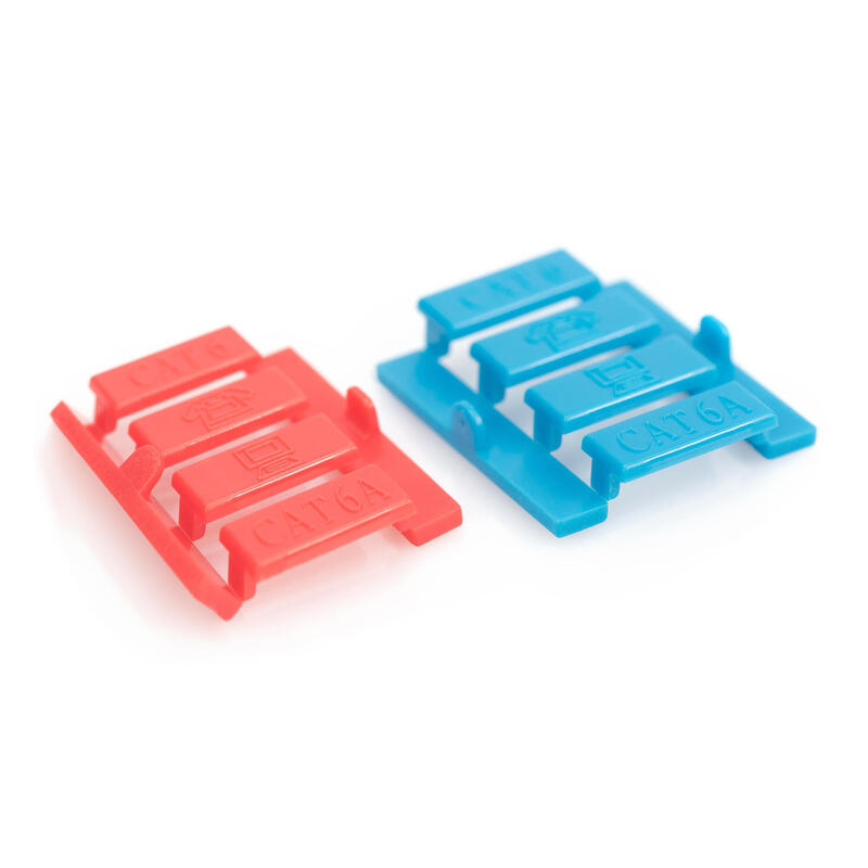Digitus Placa Frontal, 2 Puertos, 45 X 45 Mm, Acodada, Para Marco Dn-93802-5-Sh