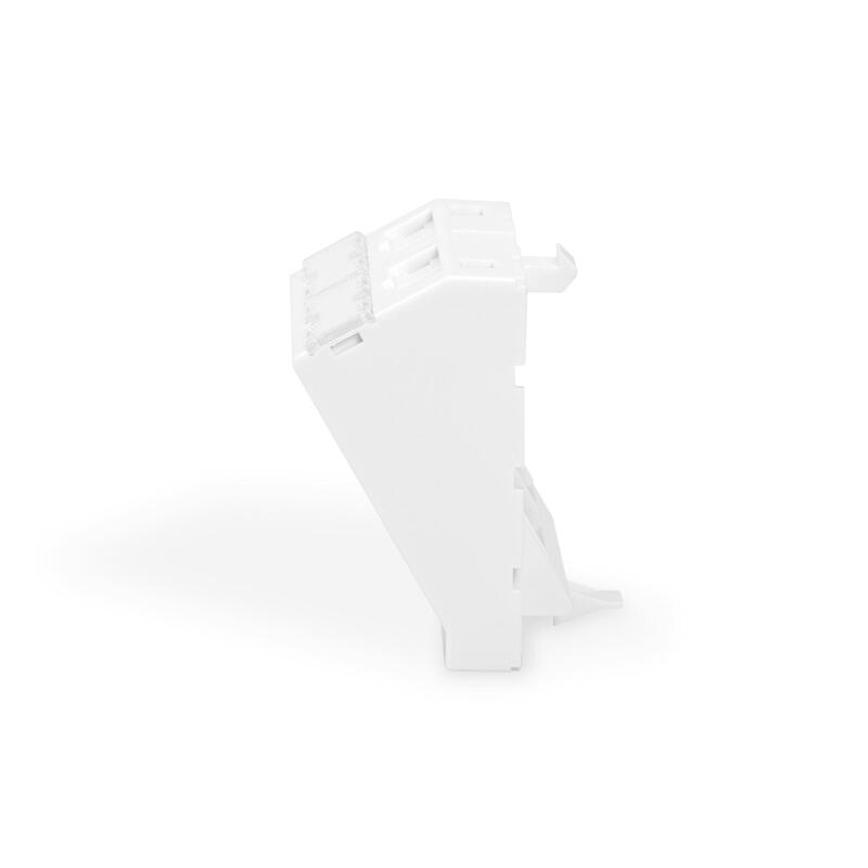 Digitus Placa Frontal, 2 Puertos, 45 X 45 Mm, Acodada, Para Marco Dn-93802-5-Sh