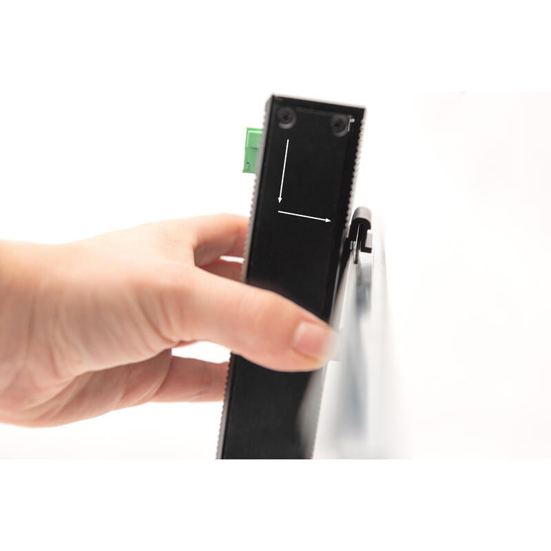 Digitus Switch Ind. 5 Puertos Gigabit Plano No Adminimrable Negro