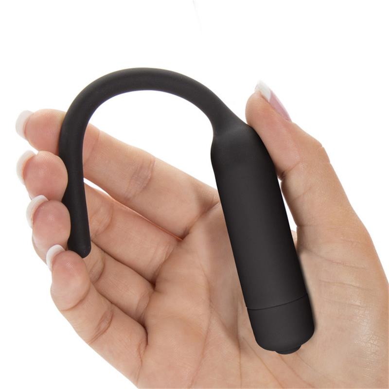 Dilatador De Uretra Con Vibración Negro
