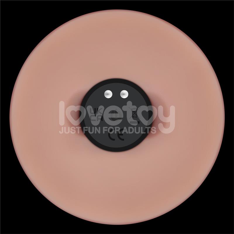 Dildo Con Vibración Piel Deslizante Silicona Dual Layer 9