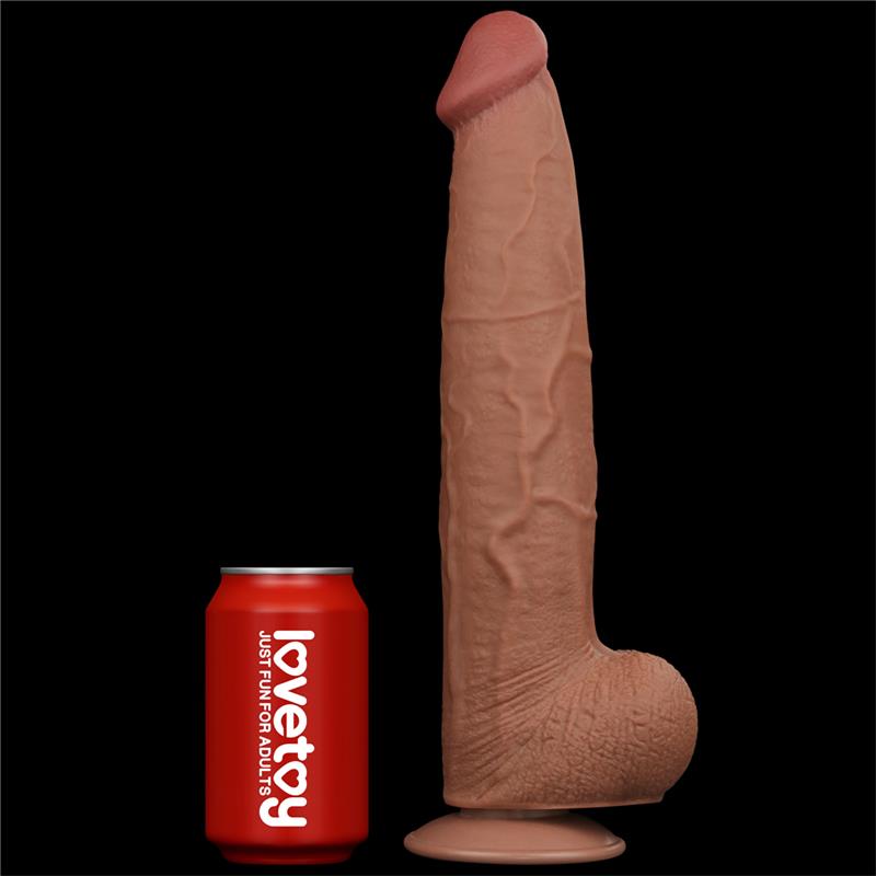 Dildo Dual Density Piel Deslizante 13.5