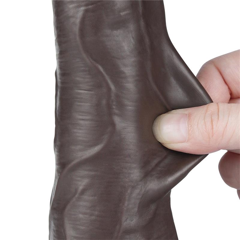 Dildo Dual Density Piel Deslizante 8.5