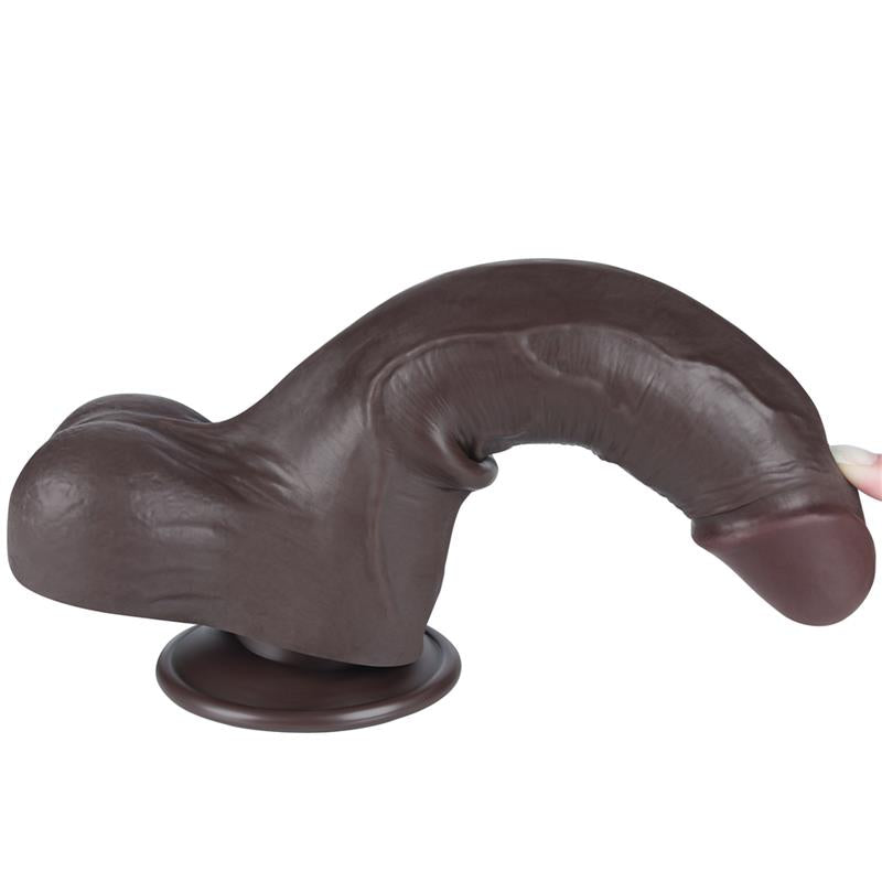 Dildo Dual Density Piel Deslizante 8.5