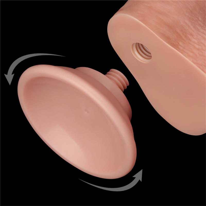 Dildo Dual Density Piel Deslizante 9
