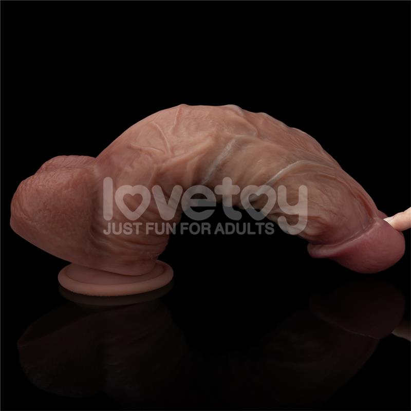 Dildo Dual Layered Xxl 10.5 Negro