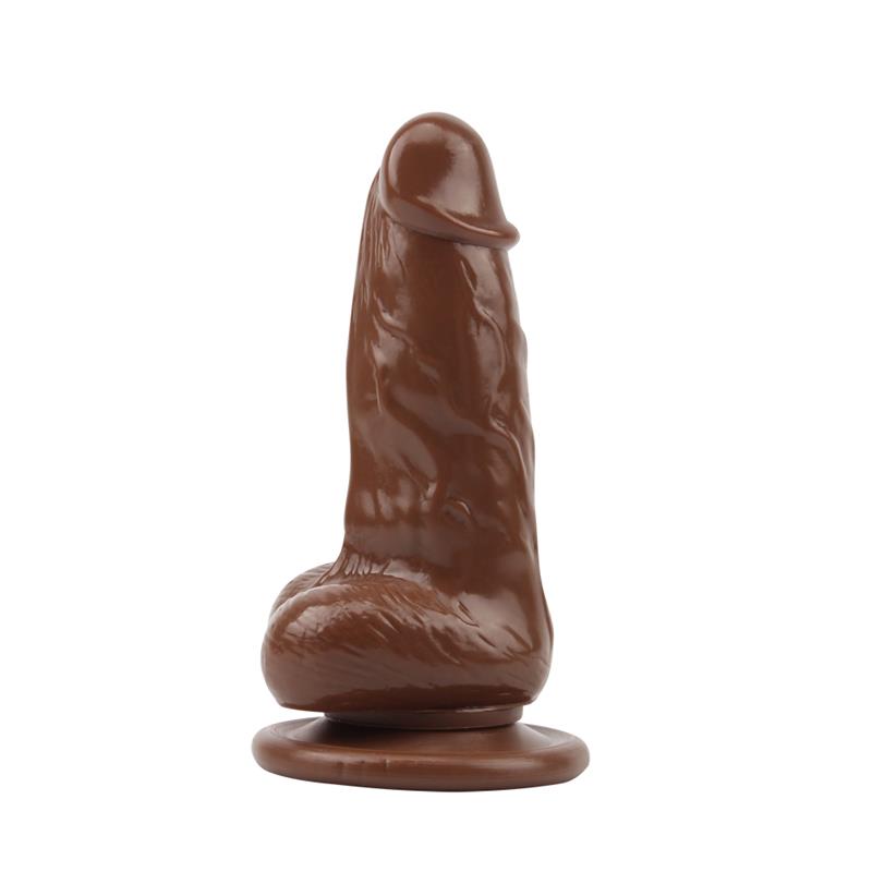 Dildo Jumbo Jack 6 Con Vibración Marrón
