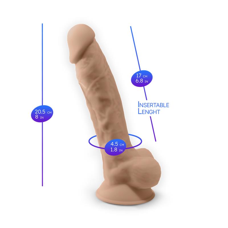 Silexd - Modelo 1 Pene Realistico Vibrador Silicona Premium Silexpan Control Remoto 20 Cm
