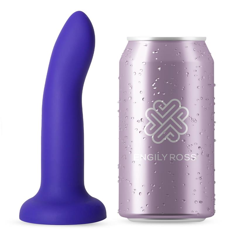 Dildo Que Cambia De Color Púrpura A Rosa Talla S Silicona Líquida 14 Cm