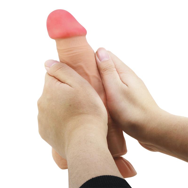 Pretty Love - Sliding Skin Series Dildo Realístico Con Ventosa Piel Deslizante Control Remoto  Natural 21.8 Cm