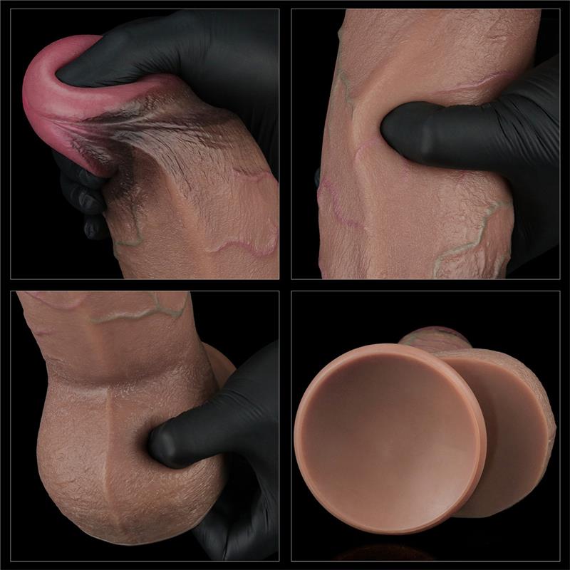 Dildo Silicona Dual Layered Xxl 9.5