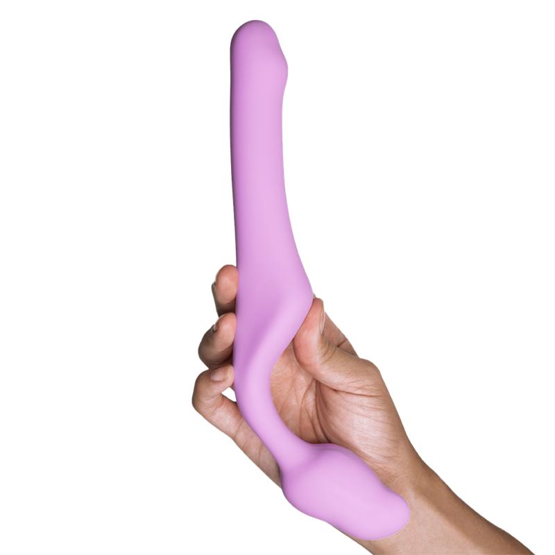 Queens S Dildo Strap-On Sin Tirantes Talla S Silicona Rosa
