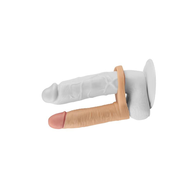 Dildo The Ultra Soft Double Con Vibración 5.8 Natural