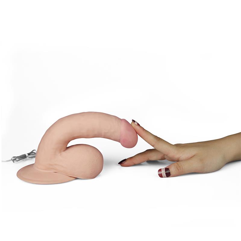 Dildo The Ultra Soft Dude Con Vibración 7.5 Natural