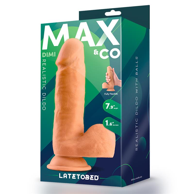Dildo Dimi   Realista Con Testículos 7.9 Natural