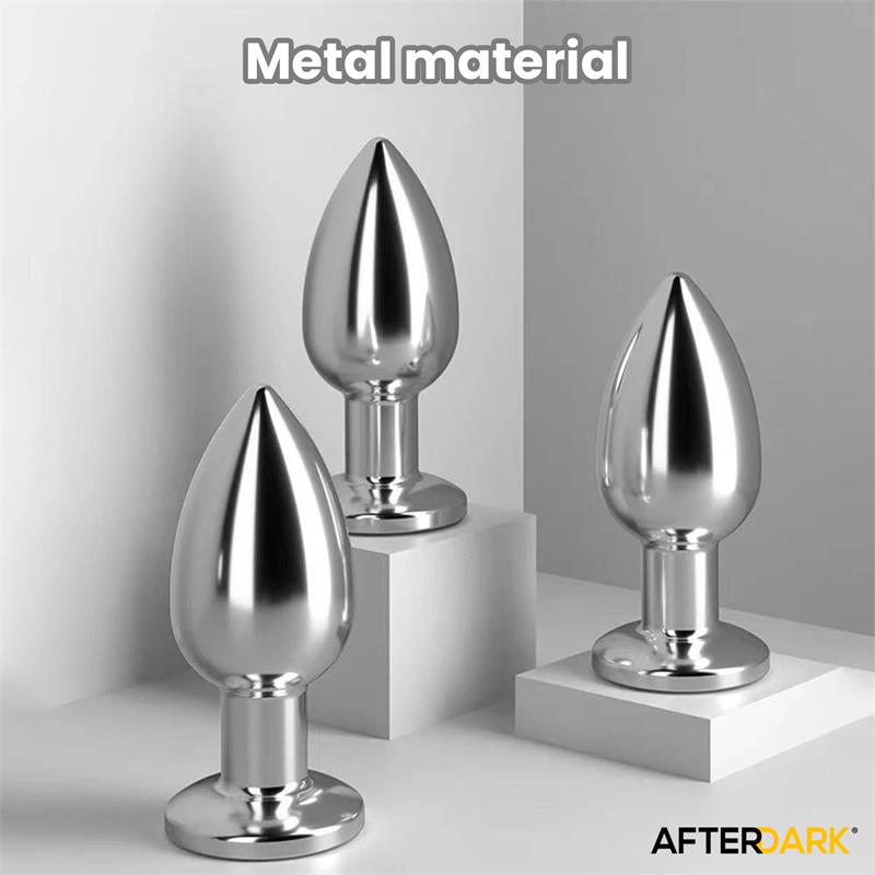 Dimpor Plug Anal Cromado Con Vibración Usb Magnético Talla L