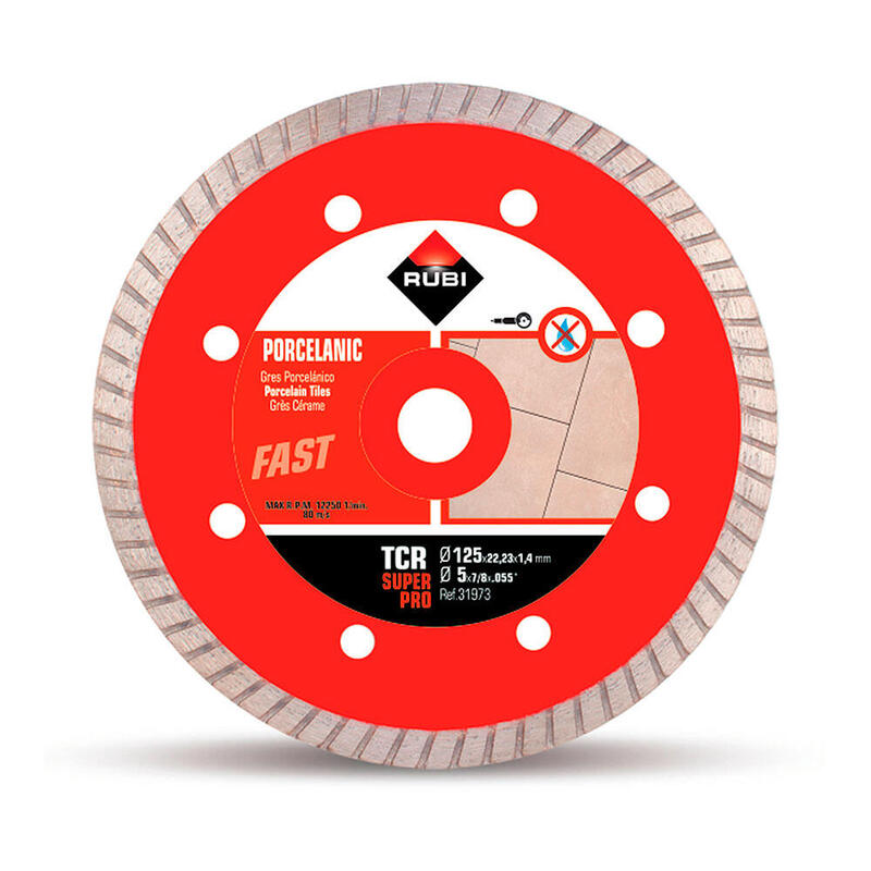 Disco De Diamante Tcr Ø125mm Superpro R31973 Rubi