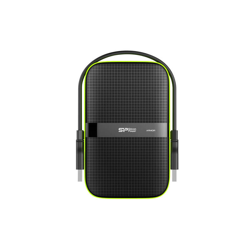 Disco Externo Hdd Silicon Power Armor A60 5000 Gb Negro, Verde