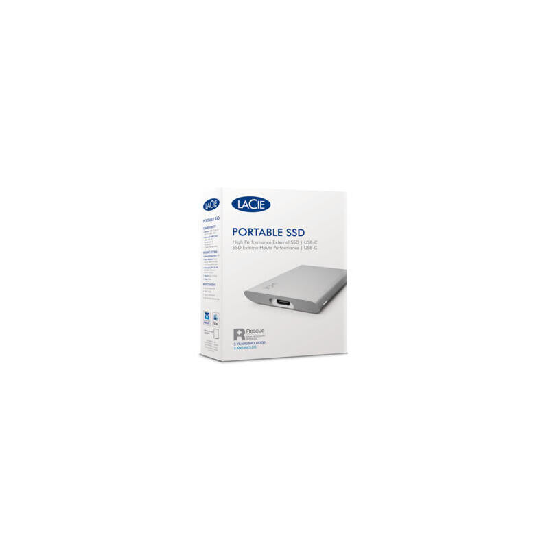 Disco Externo Ssd Lacie Portable V2 500gb Usb-C