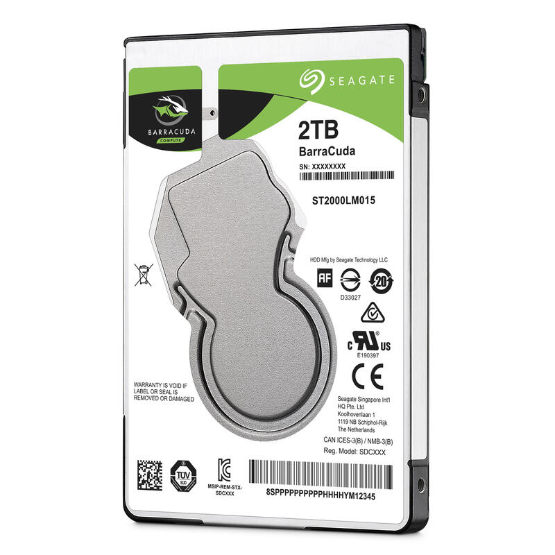 Disco Interno Hdd Seagate 2.5" 2tb Sata Barracuda 7mm 128mb 5400rpm (50)