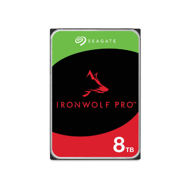 Disco Seagate Ironwolf Pro Enterprise Nas Hdd 8tb 7200rpm 6gb S Sata 256mb Cache 8.9cm 3.5" 24x7 For Nas Raid Rackmount Systeme Blk