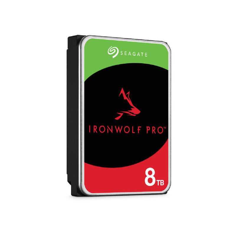Disco Seagate Ironwolf Pro Enterprise Nas Hdd 8tb 7200rpm 6gb S Sata 256mb Cache 8.9cm 3.5" 24x7 For Nas Raid Rackmount Systeme Blk